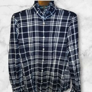 Lauren Ralph Lauren Black and White Plaid Blazer